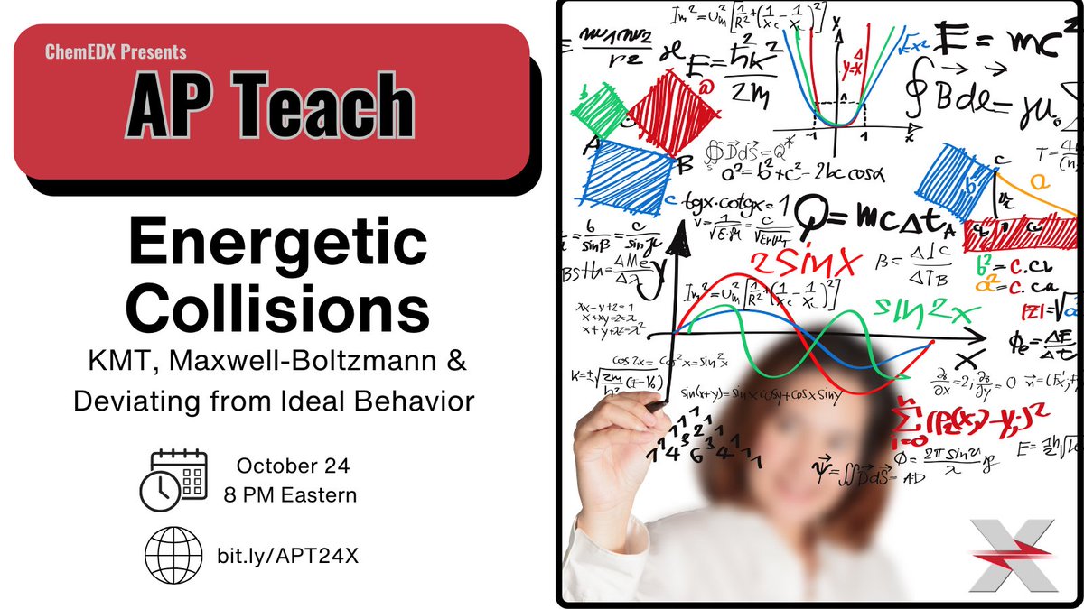 Do you teach AP Chemistry? Join us Oct. 24 at 8 Eastern for this month's APTeach. bit.ly/APT24X