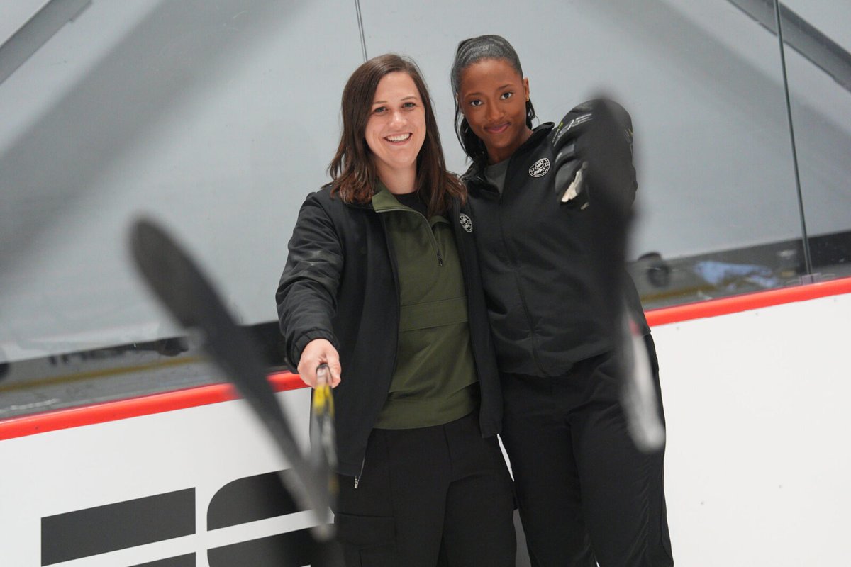 Go behind-the-scenes with ESPN lead producer editor Christine Newby &amp; #NHL reporter <a href="/SportBlake/">Blake Bolden</a> as they bring hockey's biggest stars to the ice throughout the season via ESPN's on-ice demo station

🔗 bit.ly/3TW2b9O