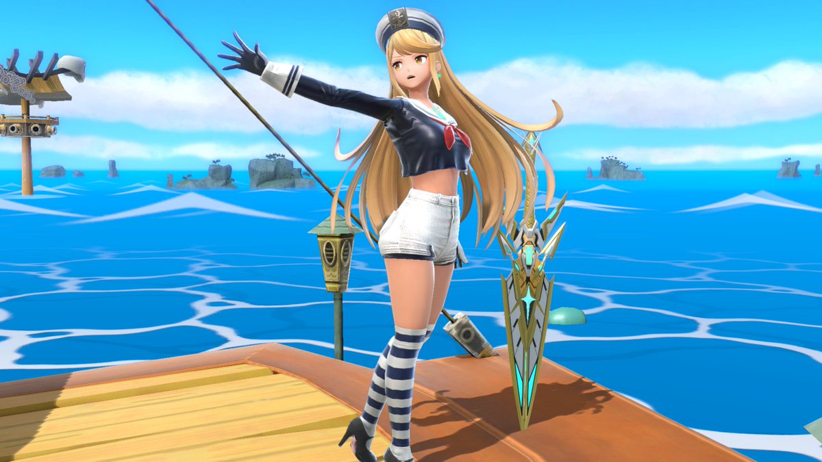 WTails358's tweet photo. I forgot to upload pics of day 3's mod.
Sailor Aegis. weapon and effects will be adjusted for Pyra/Mythra later in a update. https://t.co/RZemkF8xBt