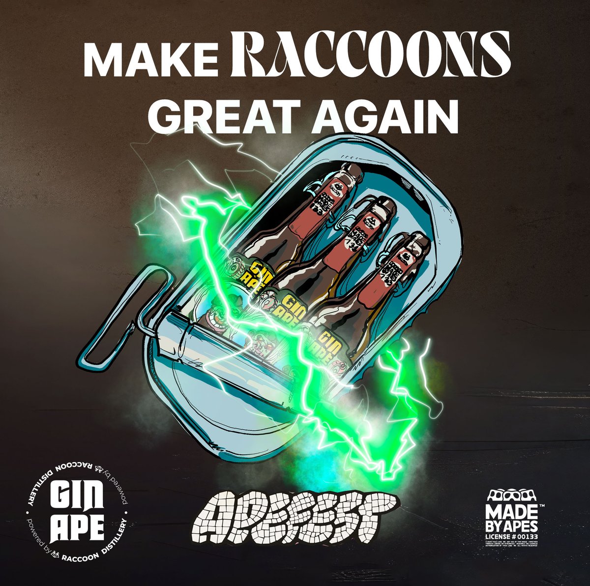 Make Raccoons on Bodega Great Again!? 👀

Yes. And it's HAPPENING! During '24 ApeFest by <a href="/BoredApeYC/">Bored Ape Yacht Club 🍌</a>, you'll have the chance to grab one of 96 Ultra-limited edition Gin Bottles and share the taste with your Ape Buddies.

See you at ApeFest! ⭐