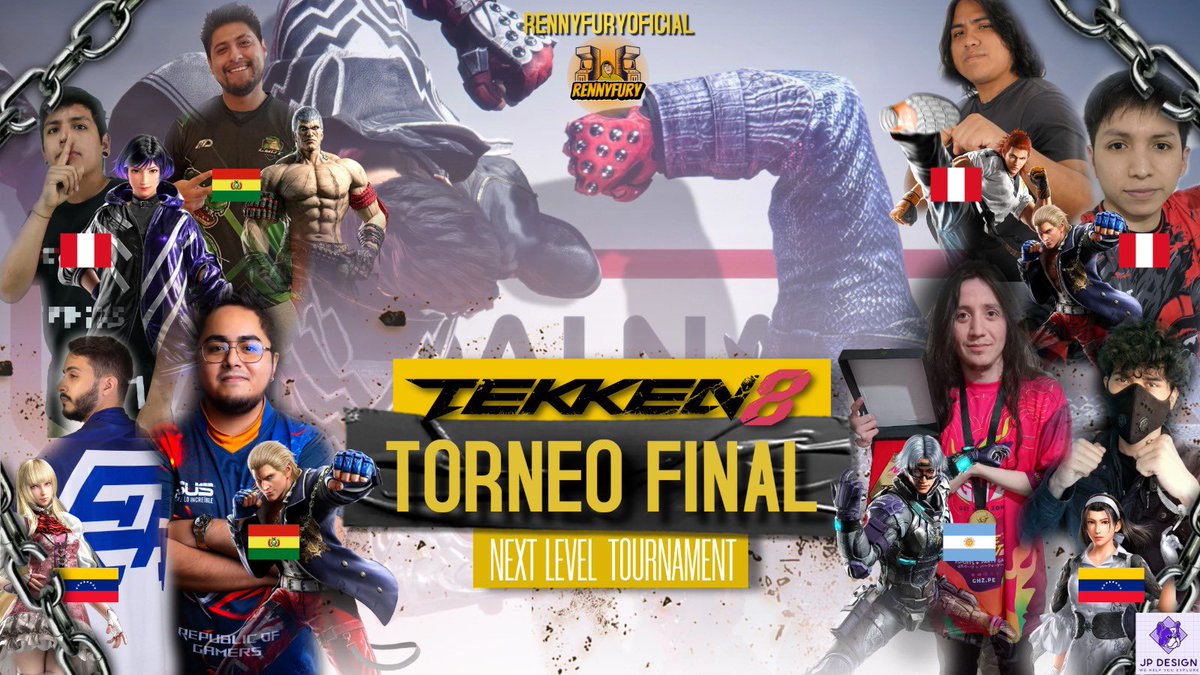 Este viernes me complace en trasmitirle la final De el NEXT LEVEL TOURNAMENT mi gente un top 8 único en latan de súper altísimo nivel dime cuál quiera puede quedar campeón esto está imperdible donde el Ganado tendrá el premio de 50$ y el título como mejor jugador de latan 🔥🔥
