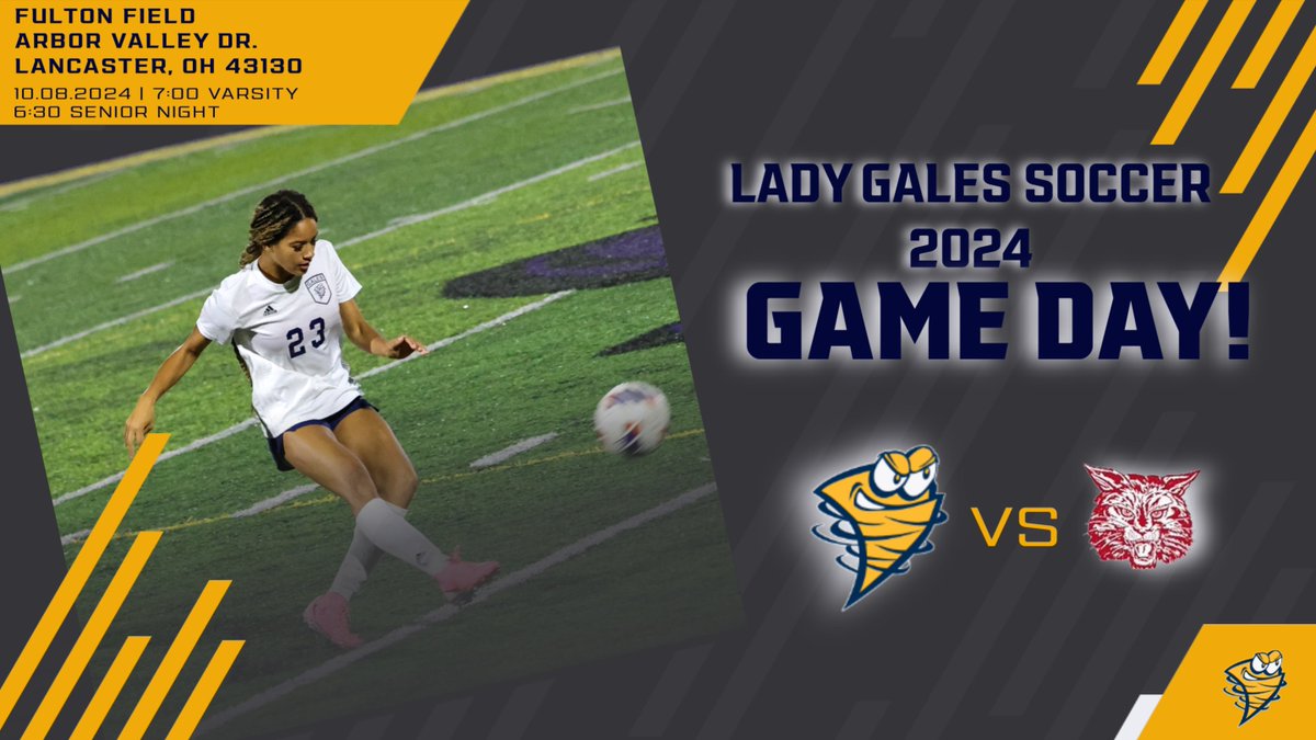 It's Senior Night! Please join us at Fulton Field at 6:30 as we recognize and thank our seniors for their dedication and leadership! Game against the Wildcats will follow at 7:00. 
#GoLadyGales