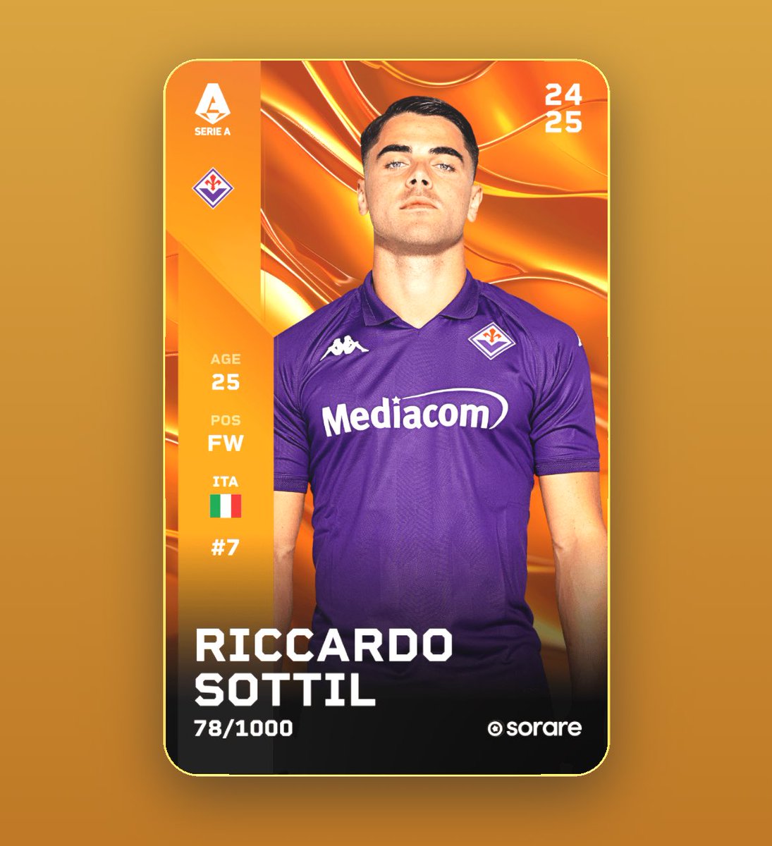 sorare_insights's tweet photo. 🎁SORARE GIVEAWAY🎁
Riccardo Sottil 2024 - Limited 78/1000

To win:
1️⃣ Follow @sorare_insights .
2️⃣ Like &amp; repost this post.
3️⃣ Write your sorare nickname in the comments.

The winner will be drawn on October 13!

Good luck! 🤞🍀 https://t.co/ts3oG1fpkj