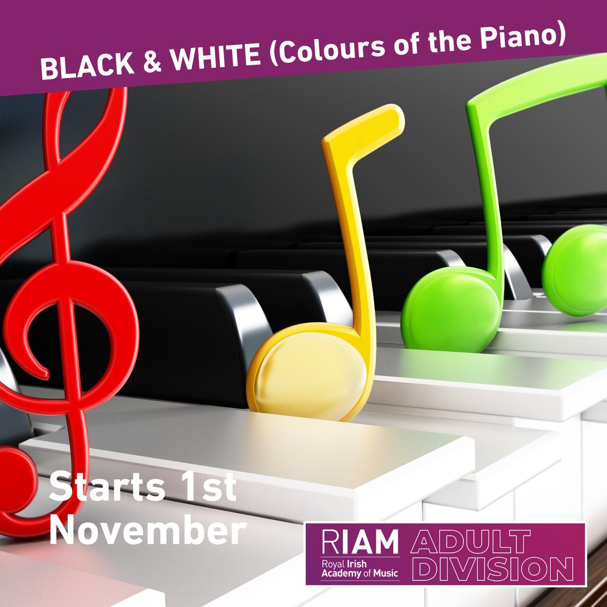 RIAMDublin (@riamdublin) on Twitter photo RIAM Music Appreciation
BLACK & WHITE - Colours of the Piano
An exploration of keyboard repertoires and performers from the Baroque Era to the present day, with Scottish Pianist Connor Wilcox.
Starts Fri 1st Nov (5 weeks) 11 AM – 12:15 PM
Course Fee: €85
bit.ly/MA-BlackandWhi… RIAM Music Appreciation
BLACK & WHITE - Colours of the Piano
An exploration of keyboard repertoires and performers from the Baroque Era to the present day, with Scottish Pianist Connor Wilcox.
Starts Fri 1st Nov (5 weeks) 11 AM – 12:15 PM
Course Fee: €85
bit.ly/MA-BlackandWhi…