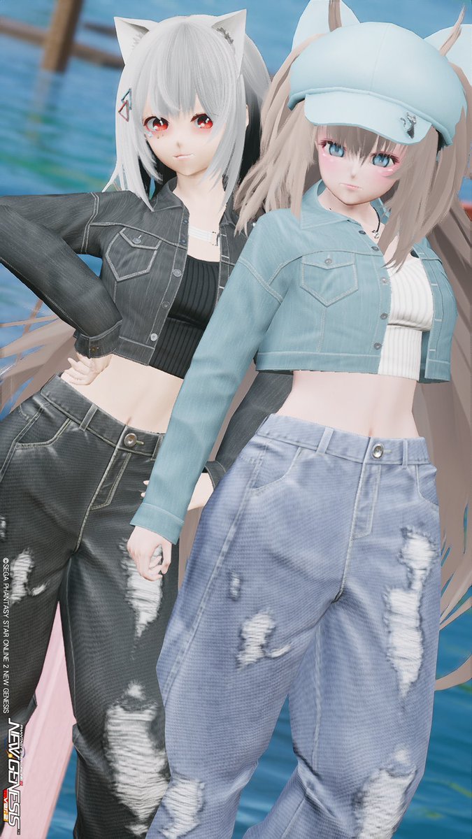 Ashy_kyu's tweet image. #メンテの日なのでss貼る
#メンテの日なのでSSを貼る
#めもきゅーでぃー
海辺で👖