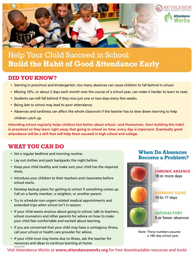 Please view the flyer regarding the importance of student attendance!