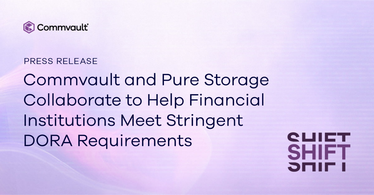 Commvault and <a href="/PureStorage/">Everpuredata</a> Unite! We’re proud to announce a new cyber-readiness solution designed to assist financial institutions in meeting the evolving #DORA guidelines. Together, we’re making compliance more effective and resilient. Read more here: ow.ly/Qt2t50TGSWJ