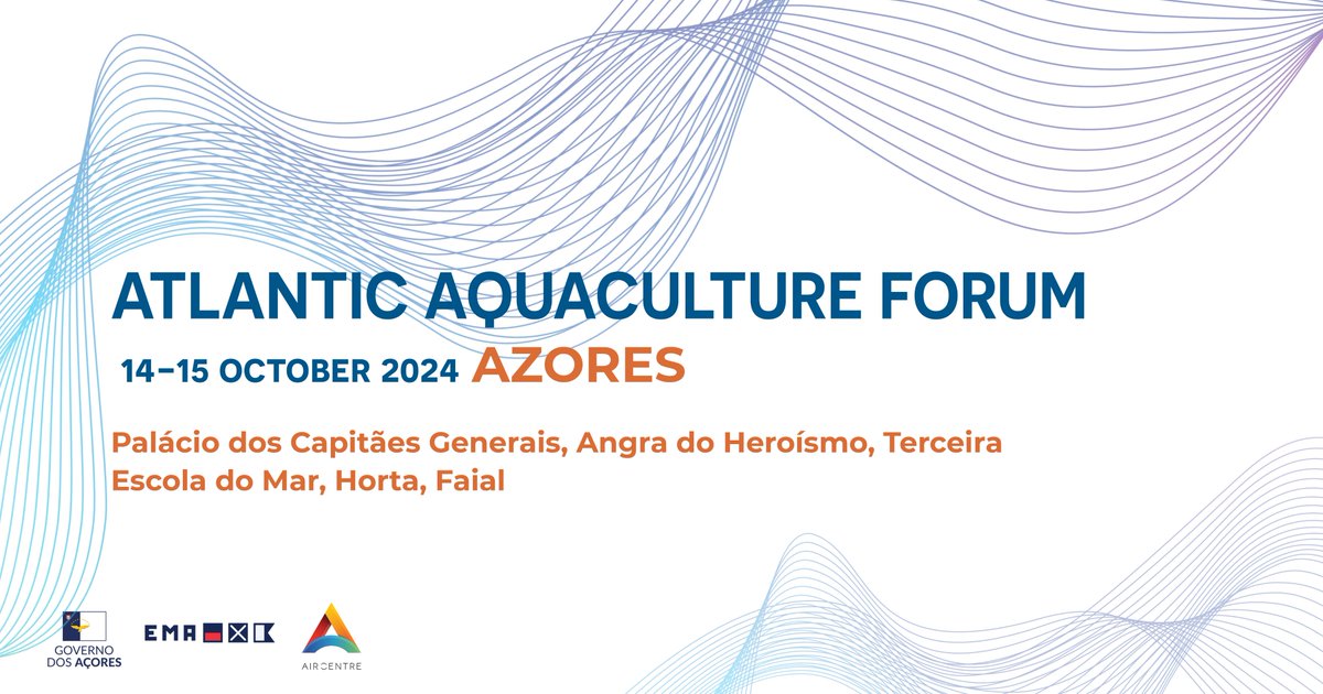 🐠 Atlantic Aquaculture Forum 🌊 Oct 14-15, 2024 | Azores, Portugal
Join stakeholders from Atlantic countries to boost aquaculture innovation! Day 2 open for remote participation.
Organized by <a href="/AIRCentre_org/">AIR Centre: Atlantic International Research Centre</a>, Government of Azores &amp; Escola do Mar dos Açores
bit.ly/3YdqVwK