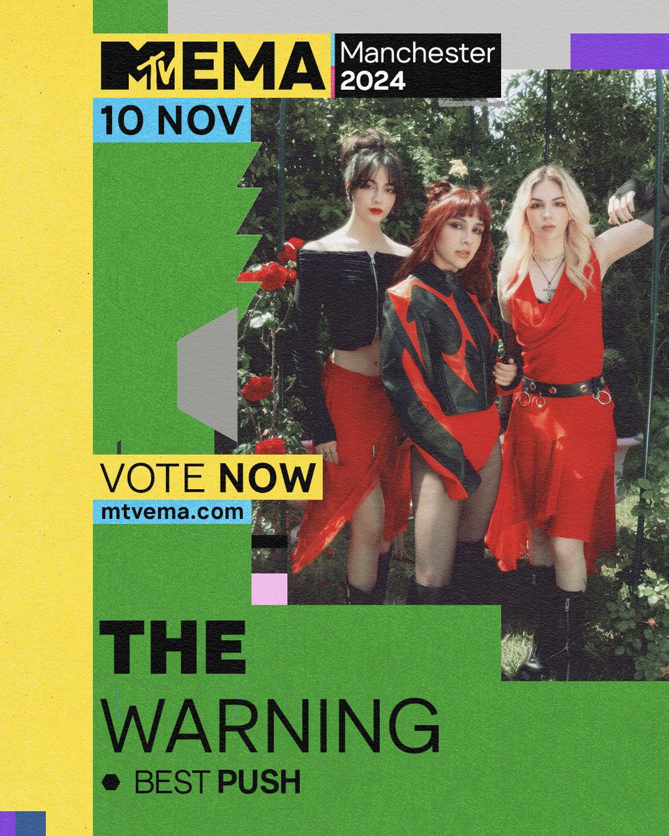 Let’s goooo!! Our nomination for Best PUSH at the #MTVEMA is all thanks to you! ⚡️

Vote up to 10 times a day on mtvema.com/vote/best-push 🤘🏻

<a href="/mtvema/">MTV EMA</a>