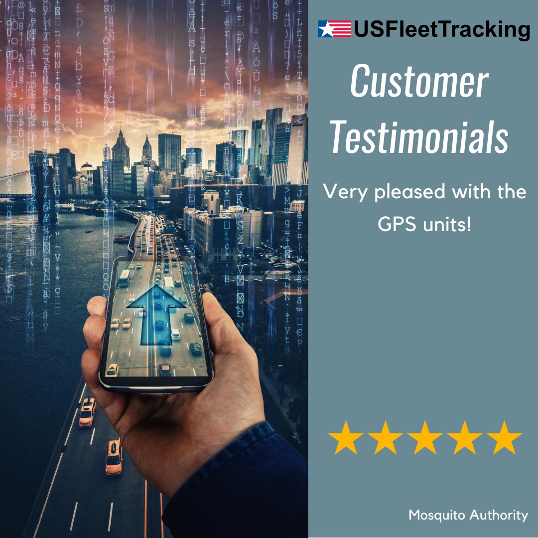USFleetTracking's tweet image. Our customers are impressed with our GPS hardware and software solutions from usfleettracking.com (US Fleet Tracking)! With real-time tracking, detailed fleet management, and reliability, businesses are streamlining operations like never before. #GPSTracking #GPSDevices