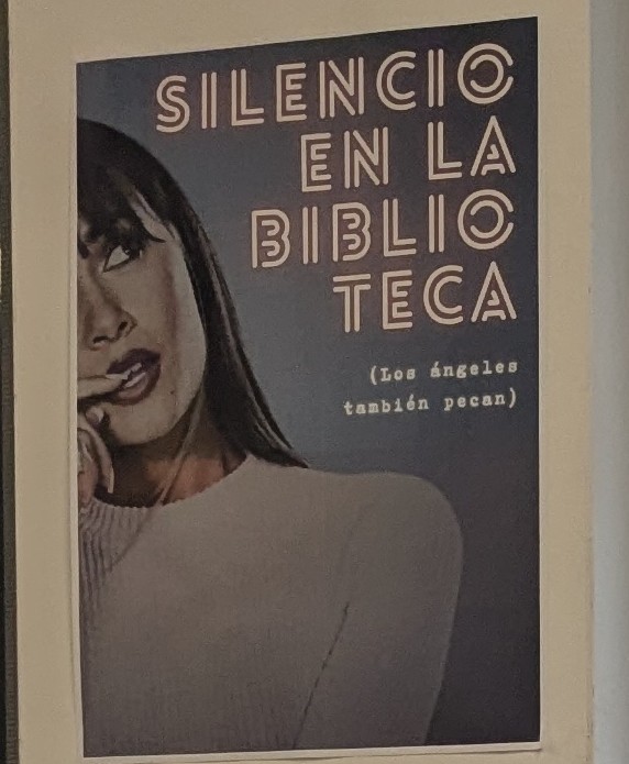 El cartel de la biblioteca de mi insti... Ellos saben lo que hacen