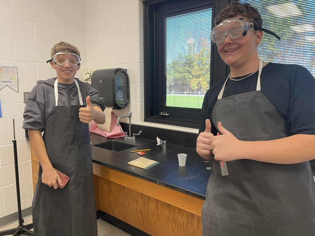 General Biology students got to see fermentation in action with the barf bag lab