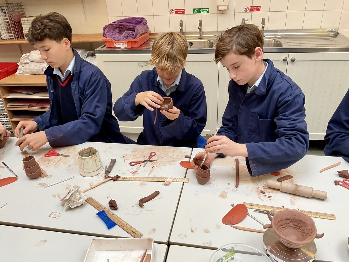 Year 8 are thrilled to be investigating ceramics this term, beginning with coiling a pot.
