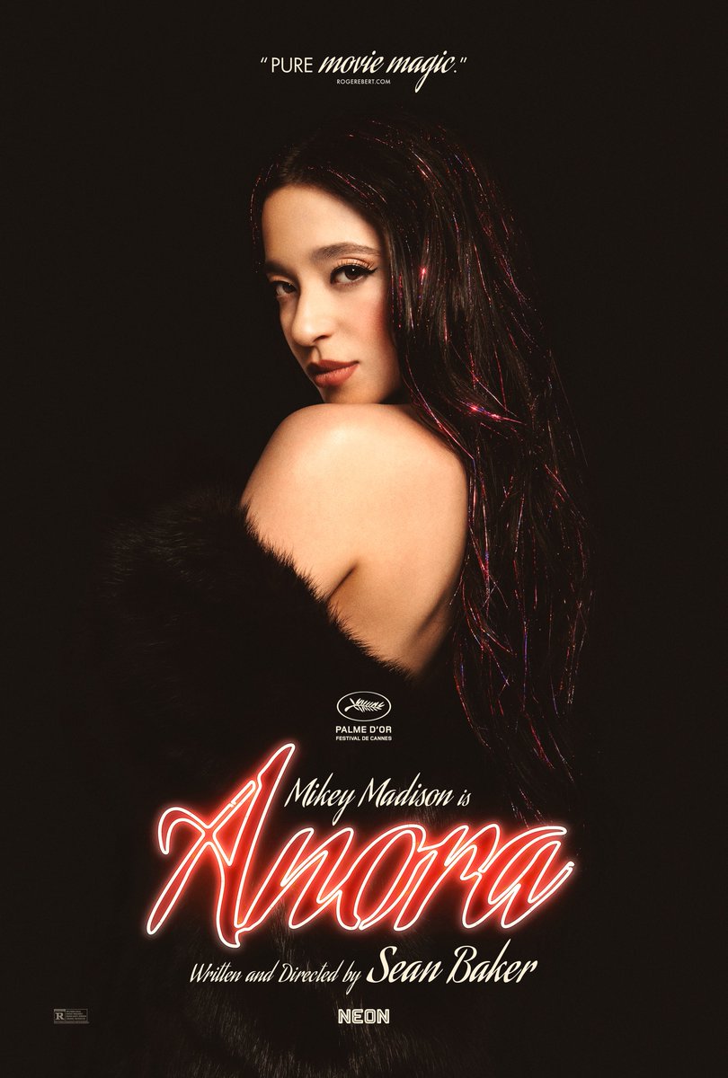 neonrated's tweet photo. Mikey Madison is ANORA. Sean Baker’s “masterpiece” opens in NYC and LA 10.18, everywhere November. 

Get tickets: https://t.co/AxKk1V9SXf https://t.co/pu25sYBfTH