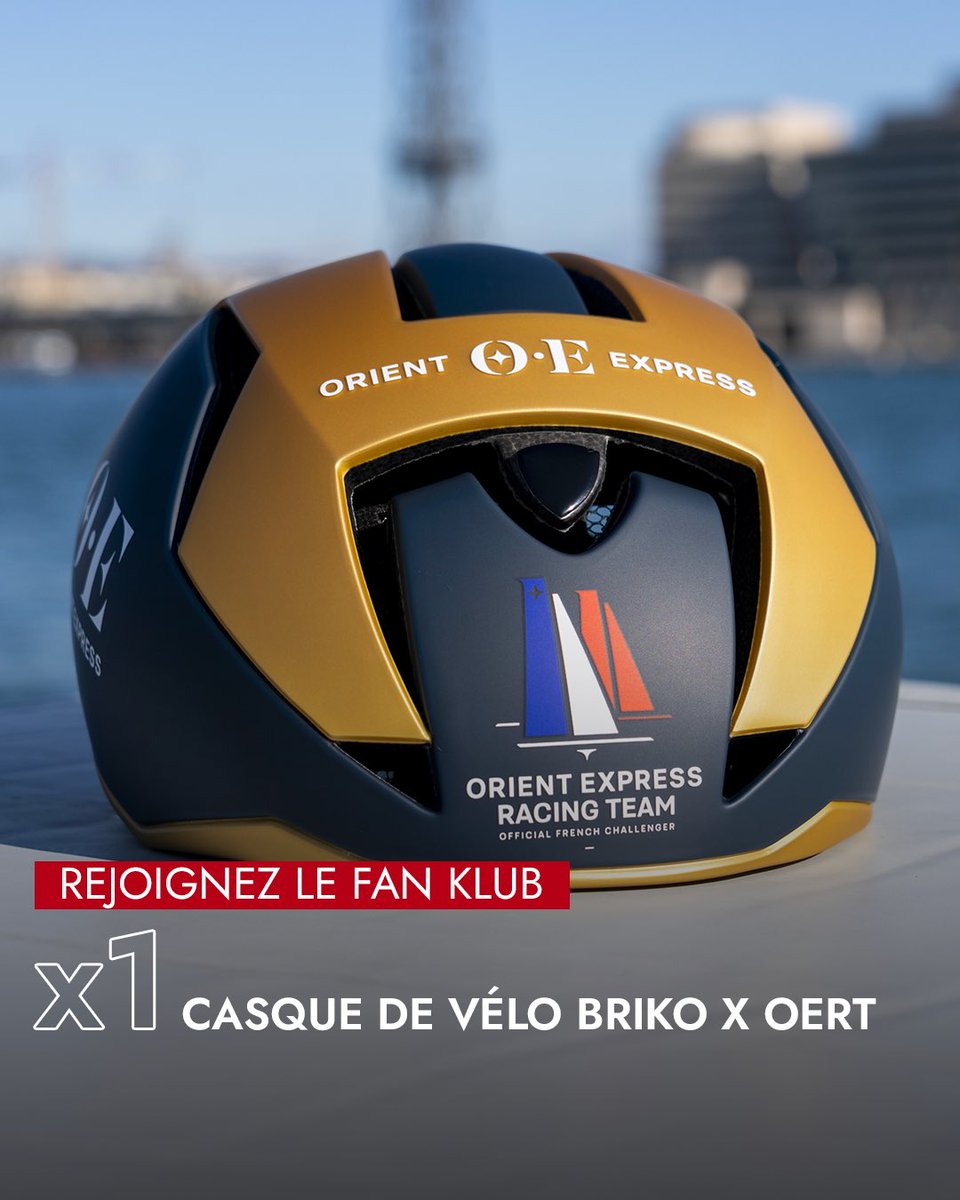 🎁 Nouveau challenge sur le Fan Klub !
🪖 Tentez de remporter un casque de vélo Briko x <a href="/oe_teamofficial/">Orient Express Racing Team</a>. Un lot exclusif au Fan Klub car il a été conçu spécialement pour l’équipe française sur l’<a href="/americascup/">americascup</a> 💫
🎟️ Pour participer ‣ bit.ly/FanKlub

#KChallenge #FanKlub