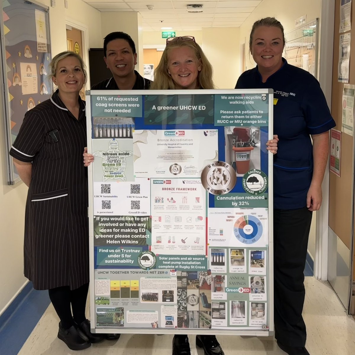 Greener ED UHCW (@greeneruhcw) on Twitter photo Teamwork gets the best results with green projects. Board updated with our new bronze accreditation š„
<a href="/MarieFogarty7/">Marie Fogarty</a> <a href="/liz_dean2020/">Liz</a> <a href="/DrHelenWilkins/">Helen Wilkins</a> <a href="/GreenED_uk/">GreenED</a> <a href="/nhsuhcw/">UHCW NHS Trust</a> <a href="/DPeach22/">Daniel Peach</a> <a href="/DrEdHartley/">Ed Hartley</a> @ElizabethFitzh4 Teamwork gets the best results with green projects. Board updated with our new bronze accreditation š„
<a href="/MarieFogarty7/">Marie Fogarty</a> <a href="/liz_dean2020/">Liz</a> <a href="/DrHelenWilkins/">Helen Wilkins</a> <a href="/GreenED_uk/">GreenED</a> <a href="/nhsuhcw/">UHCW NHS Trust</a> <a href="/DPeach22/">Daniel Peach</a> <a href="/DrEdHartley/">Ed Hartley</a> @ElizabethFitzh4