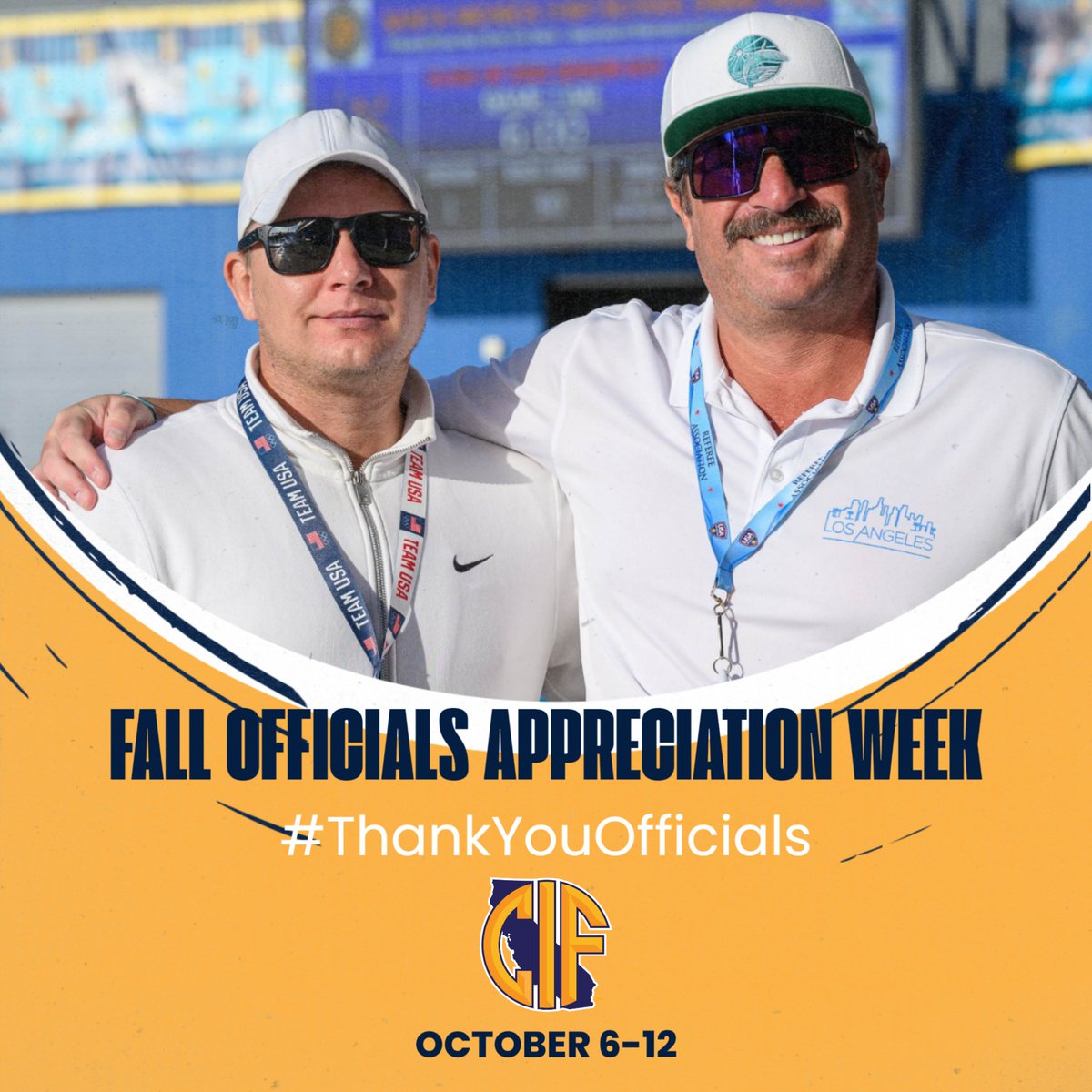 Happy Fall Officials Appreciation Week! 🎉

To all our officials, thank you for your commitment to our student-athletes! We appreciate all you do! 

#ThankYouOfficials