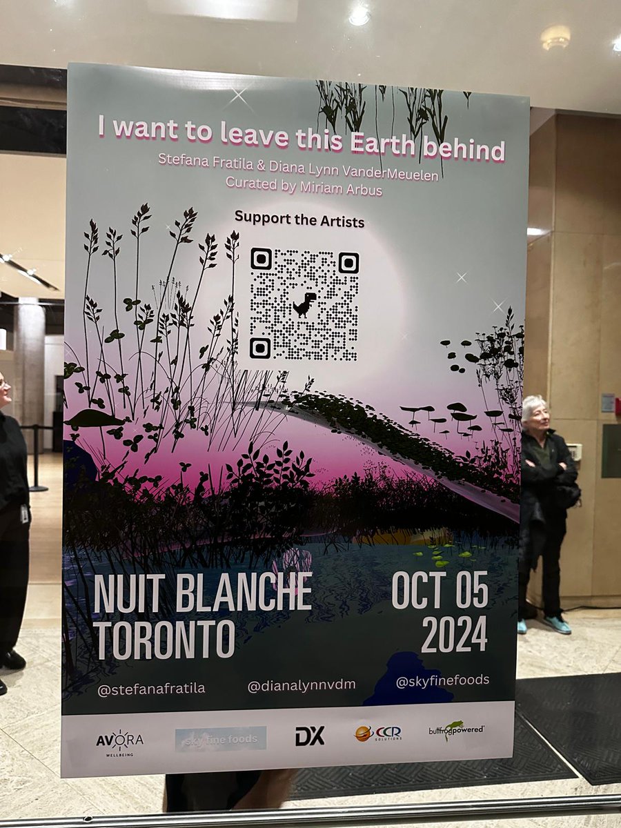 Futurecode_inc's tweet image. Our leaders @maazm23 and @RakeshRavindrN had an amazing weekend in Immersive Visualizations! 🌌 They met @JanelleChalouhi & @miriam_arbus, who invited them to #NuitBlanche.
They experienced the stunning installation "I Want to Leave This Earth Behind," #NuitBlanche #Futurecode