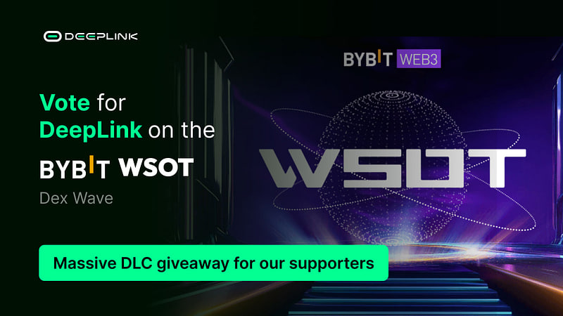 DeepLinkGlobal's tweet photo. The Bybit WSOT DEX Wave is still on and @DeepLinkGlobal needs your support in votes, ❤️🔥
How to enter and earn rewards..👇
https://t.co/FpoOHq9fnb
Help us reach the Top 10 by trading and voting for DeepLink.
The more you trade, the more points—you contribute to the project.
Let’s conquer the Top 10 together! 🙌
