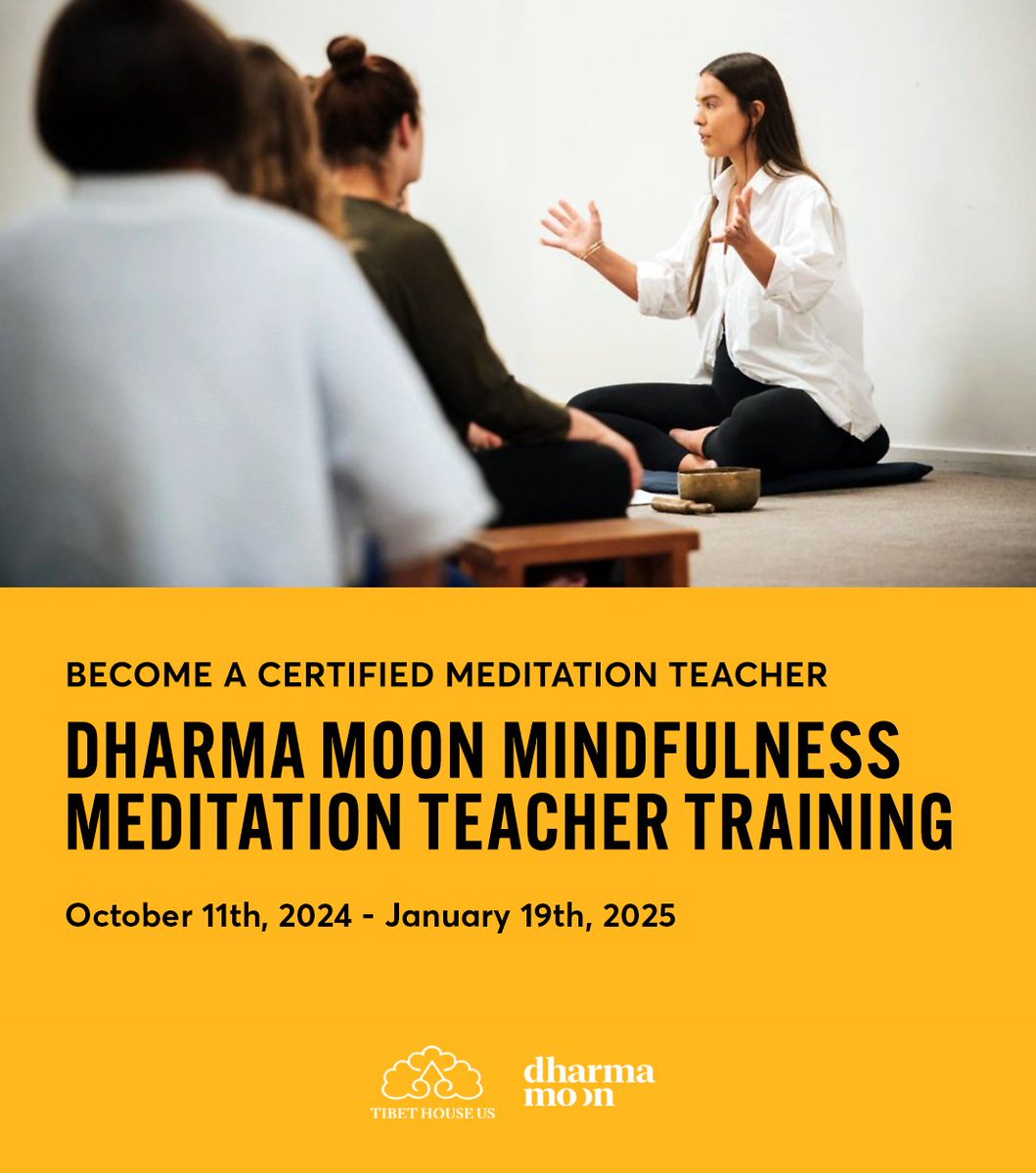This Friday, Oct 11th is the start of meditation teacher <a href="/DavidNichtern/">David Nichtern</a>'s Mindfulness Meditation Teacher Training program! Get certified to teach meditation, lead group practice sessions, and work with individual students. Info: bit.ly/3NhFglp