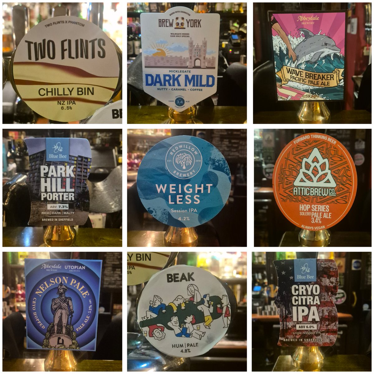 thekelham's tweet image. Friday will see @FyneAles taking over the taps. 6 cask and 3 kegs. But in the meantime we have beers on the bar from @TheBeakBrewery @two_flints @BlueBeeBrewery @brewyorkbeer @redwillowbrew @atticbrewco @AbbeydaleBeers