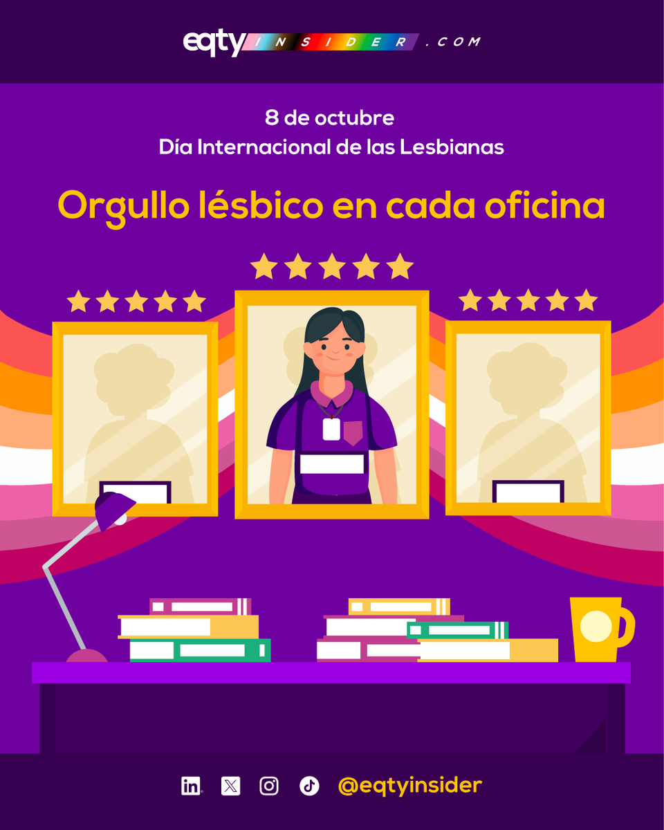 eqtyinsider's tweet photo. Hoy conmemoramos el Día Internacional de las Lesbianas, una fecha que nos recuerda que en cada espacio laboral resiste y existe el orgullo lésbico. 💜🧡 https://t.co/ZMZjggieUJ