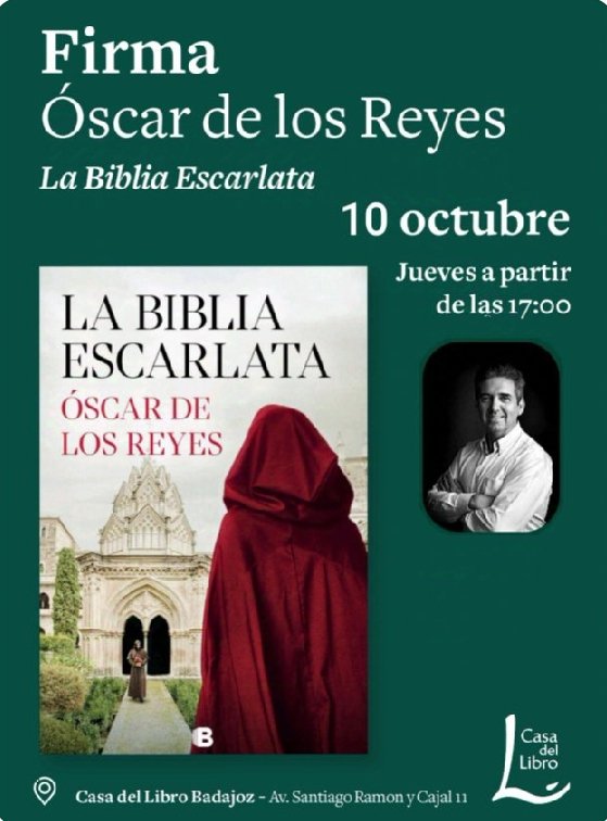 Óscar de los Reyes (@oscar_dlosreyes) on Twitter photo Este jueves en Badajoz. Casa del Libro. <a href="/penguinlibros/">Penguin España 🐧📚</a> <a href="/EdicionesB_/">Ediciones B</a> <a href="/EditabundoA/">Editabundo Agencia Literaria</a> <a href="/hoyextremadura/">Diario HOY</a> <a href="/elpais_cultura/">El País Cultura</a> <a href="/cextremadura/">Canal Extremadura</a> <a href="/DipdeBadajoz/">Diputación de Badajoz</a> <a href="/aytodebadajoz/">Ayuntamiento Badajoz</a> <a href="/badajoz/">Badajoz</a> @RadioBadajo <a href="/SantaBadajoz/">Santa Teresa C.D.</a> <a href="/CDBadajoz/">CD Badajoz</a> <a href="/badajozrestaura/">Restaurantesbadajoz</a> Este jueves en Badajoz. Casa del Libro. <a href="/penguinlibros/">Penguin España 🐧📚</a> <a href="/EdicionesB_/">Ediciones B</a> <a href="/EditabundoA/">Editabundo Agencia Literaria</a> <a href="/hoyextremadura/">Diario HOY</a> <a href="/elpais_cultura/">El País Cultura</a> <a href="/cextremadura/">Canal Extremadura</a> <a href="/DipdeBadajoz/">Diputación de Badajoz</a> <a href="/aytodebadajoz/">Ayuntamiento Badajoz</a> <a href="/badajoz/">Badajoz</a> @RadioBadajo <a href="/SantaBadajoz/">Santa Teresa C.D.</a> <a href="/CDBadajoz/">CD Badajoz</a> <a href="/badajozrestaura/">Restaurantesbadajoz</a>