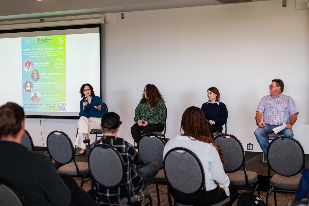 It was a pleasure to speak at <a href="/MacEwanU/">MacEwan University</a> career panel! Paige, Senior Research Scientist on the Protein Purification team, joined <a href="/landstewardship/">Land Stewardship Centre</a>, <a href="/AlbertaBiology/">ASPB</a>, and <a href="/AqualityEnv/">Aquality</a> in sharing stories on building a career in biology. The future is bright in #yegbio! 🙌