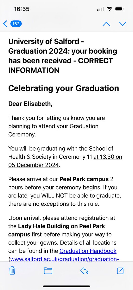 Graduation booked for December! 🎓👩‍🎓😁 <a href="/UoS_HealthSoc/">UoS Health & Society</a>