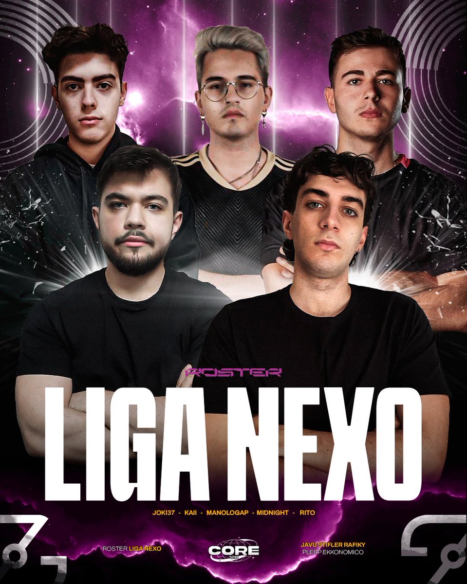 QUE COMIENCE LA FIESTA 😏

ROSTER LIGA NEXO 🌩️

⚡️| <a href="/KaiiADC_/">kaii</a>
⚡️| @manologap
⚡️| <a href="/midlanesyndrome/">Midnight</a>
⚡️| <a href="/Rito1v9/">Rito</a>
⚡️| <a href="/Joki_37/">Joki37</a>

🔁 | @lugargon00
🔁 | @Mlopezc30
🔁 | <a href="/Terror_lol_/">Terror</a>

🕵️‍♂️ | @pleep_6
🧠 | <a href="/StiflerRamos_/">Stifler</a>
👨‍💼 | <a href="/rafikycoach/">Rafiky</a> 
⚔️ | @xekkonomico