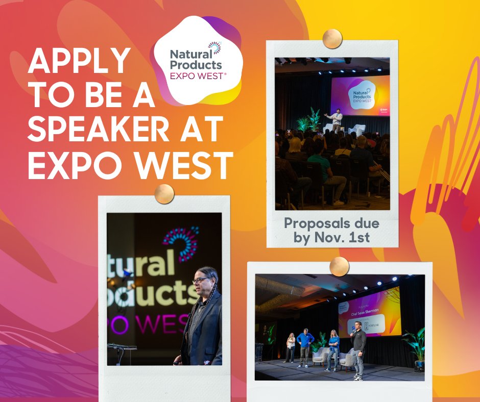 Speaker applications for Expo West 2025 are now open! Got a story or breakthrough idea you want to share with the world? This is your opportunity to take the stage, inspire others, and empower the industry's future! ✨ Apply by November 1st: utm.io/uhyJo
#expowest