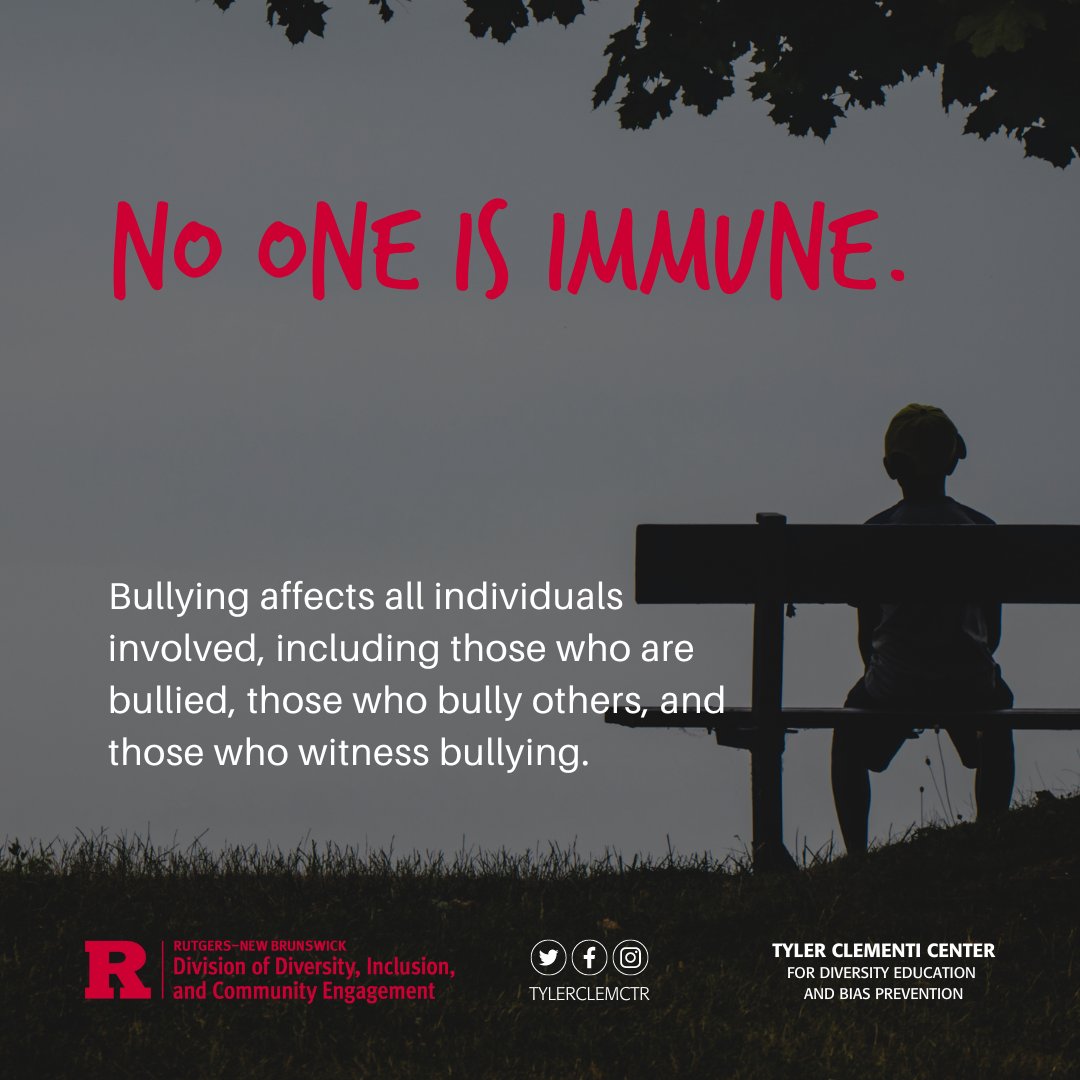 October is the National Bullying Prevention and Awareness Month🤚Join the Tyler Clementi Foundation in their valuable work by taking the #UpstanderPledge at tylerclementi.org/upstander-pled…