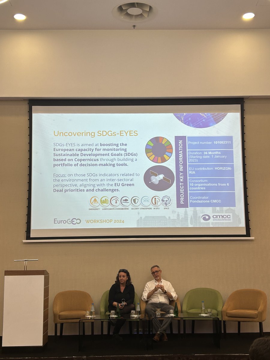 T6Ecosystems's tweet photo. 🚀 Our team working within @SDGsEYES is at the @EuroGEO_eu for the 1st #SDGsEYES #PolicyEvent to introduce the latest research activities of the project and gather feedback to guide and improve the development of future policies and tools. https://t.co/eeMtnzVqg9