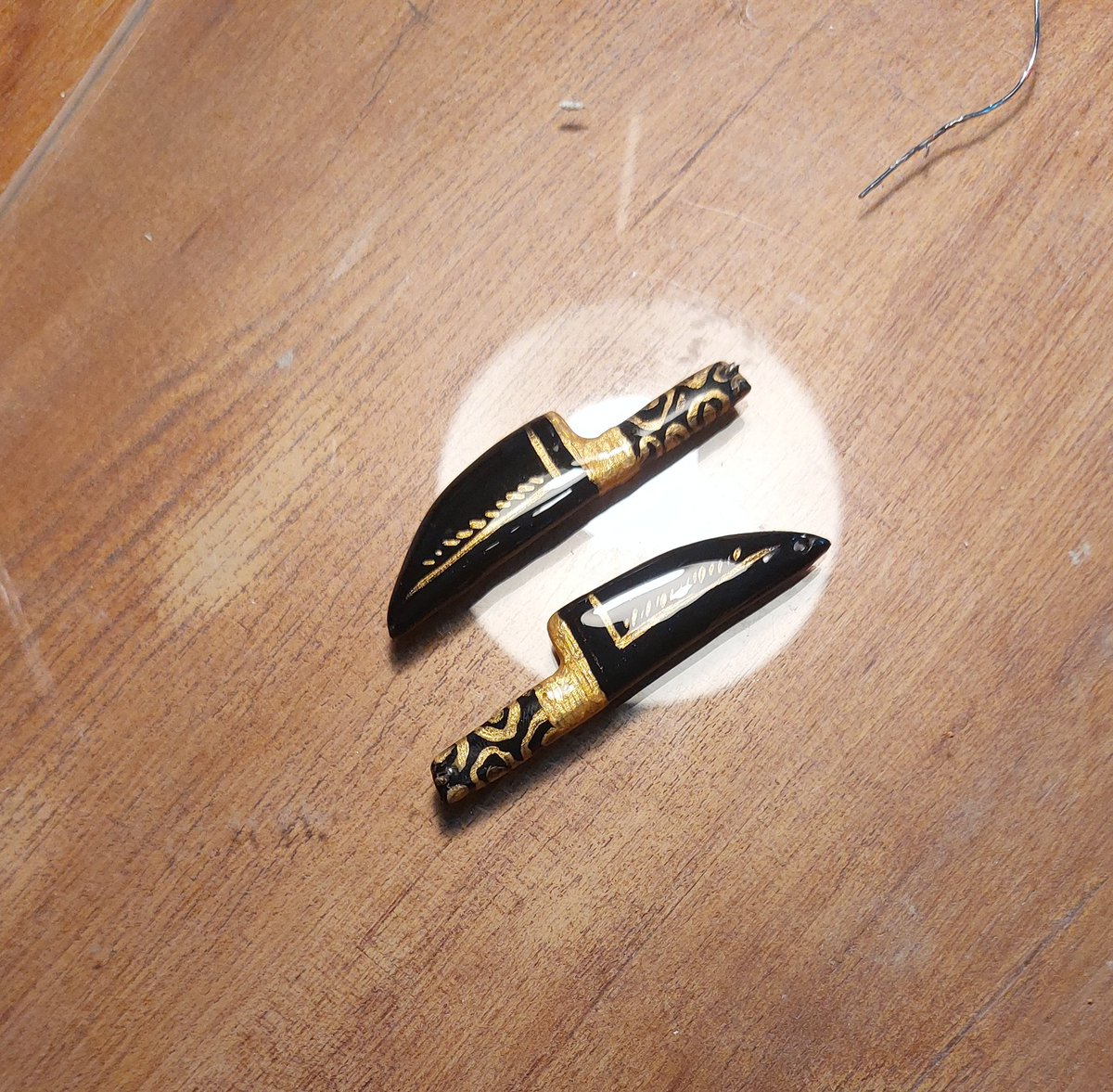MituTalksAgain's tweet photo. Just completed the order for Beatrix knife earring set.
.
.
.
#handmade #knife #moonclay #india #jewellery #earrings #clay https://t.co/OB3LUaqyDg