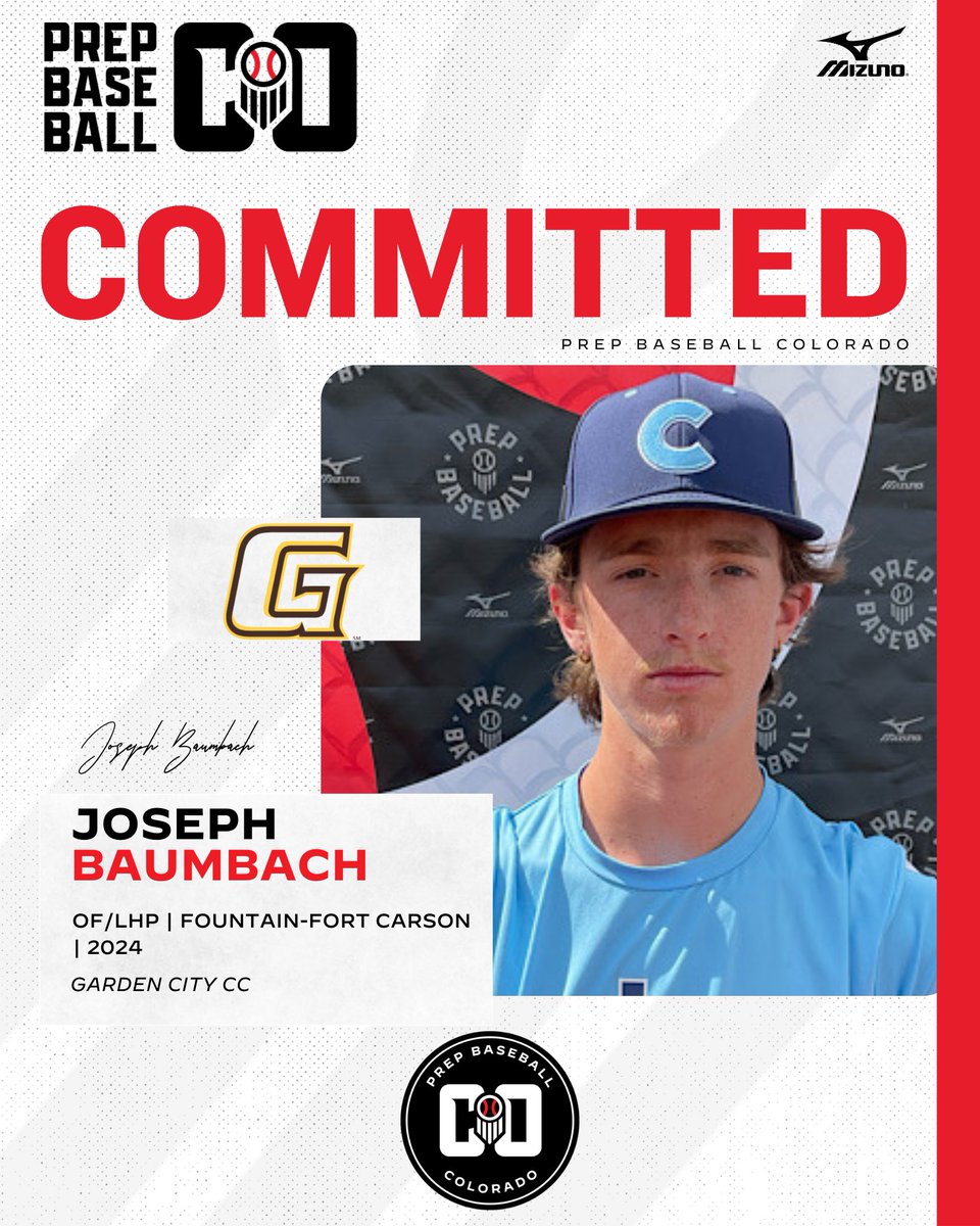 Prep Baseball Colorado (@prepbaseball_co) on Twitter photo ๐จ๐๐๐๐๐๐๐๐๐๐ ๐๐๐๐๐๐จ
'25 OF/LHP Joseph Baumbach (Fountain-Fort Carson) has announced his commitment to Garden City CC.
๐ค: loom.ly/yn4yKLY | <a href="/joe_baumbach4/">Joe Baumbach</a> ๐จ๐๐๐๐๐๐๐๐๐๐ ๐๐๐๐๐๐จ
'25 OF/LHP Joseph Baumbach (Fountain-Fort Carson) has announced his commitment to Garden City CC.
๐ค: loom.ly/yn4yKLY | <a href="/joe_baumbach4/">Joe Baumbach</a>