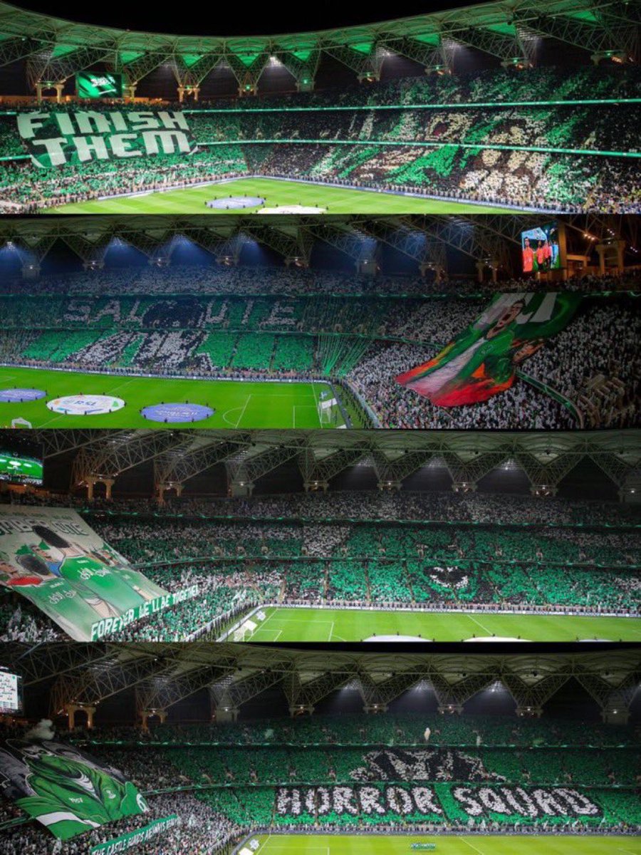 ▫️جمهور الاهلي السعودي قمممممة في التميز والإبداع : سيعود الاهلي معكم وبكم اقوى 💚✨