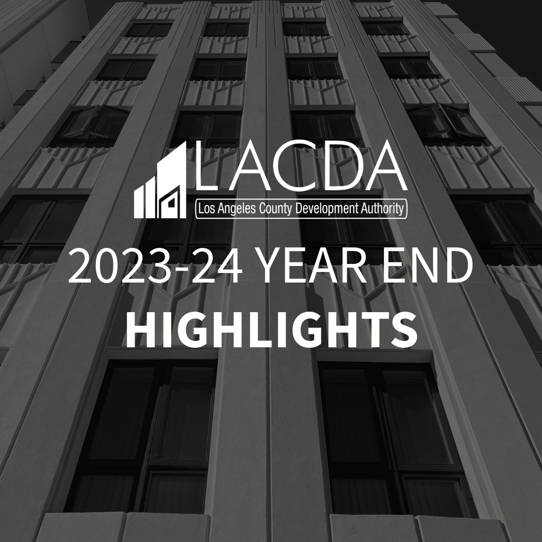 LACDevAuthority's tweet image. Year End Highlights 🎉! We are pleased to take an opportunity to reflect on this past year’s journey and the incredible accomplishments we have achieved. Visit highlights.lacda.org to explore our highlight videos and witness the progress we’ve made together! #Highlights #LACDA