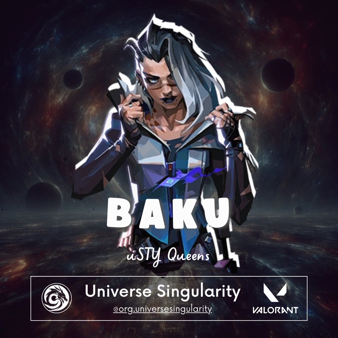 ¡Le damos la bienvenida a nuestra jugadora Baku al equipo femenino Universe Singularity Queens!

Dany es una jugadora profesional de Valorant que está arrasando en la escena competitiva. Con increíbles habilidades, ha demostrado ser una competidora imparable