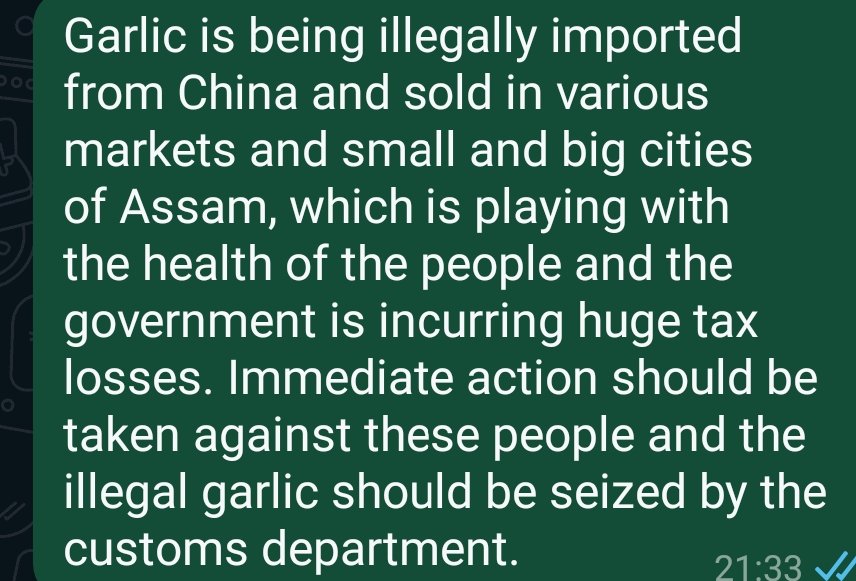 <a href="/PMOIndia/">PMO India</a> 
<a href="/CMOfficeAssam/">Chief Minister Assam</a> 
<a href="/assampolice/">Assam Police</a> 
<a href="/official_dgar/">The Assam Rifles</a> 
<a href="/BJP4Assam/">BJP Assam Pradesh</a> 
<a href="/BSF_SOUTHBENGAL/">BSF_SOUTH BENGAL: KOLKATA</a> 
<a href="/BSF_help/">BSF Help</a> 
<a href="/AssamNews5/">AssamNews</a> 
<a href="/AssamNews24hrs/">Assam Arunachal News</a> 
<a href="/assamnews_today/">Assam News Today</a>
<a href="/MyGovAssamese/">MyGov Assamese</a> 
<a href="/mygovassam/">MyGov Assam</a> 
<a href="/ravi333patidar/">garlic reports china</a> 
<a href="/mohanchugh379/">mohan chugh surewala</a> 
<a href="/RajatSharmaLive/">Rajat Sharma</a> 
<a href="/Krishi_Jankar/">Kapil Dhakad</a>
