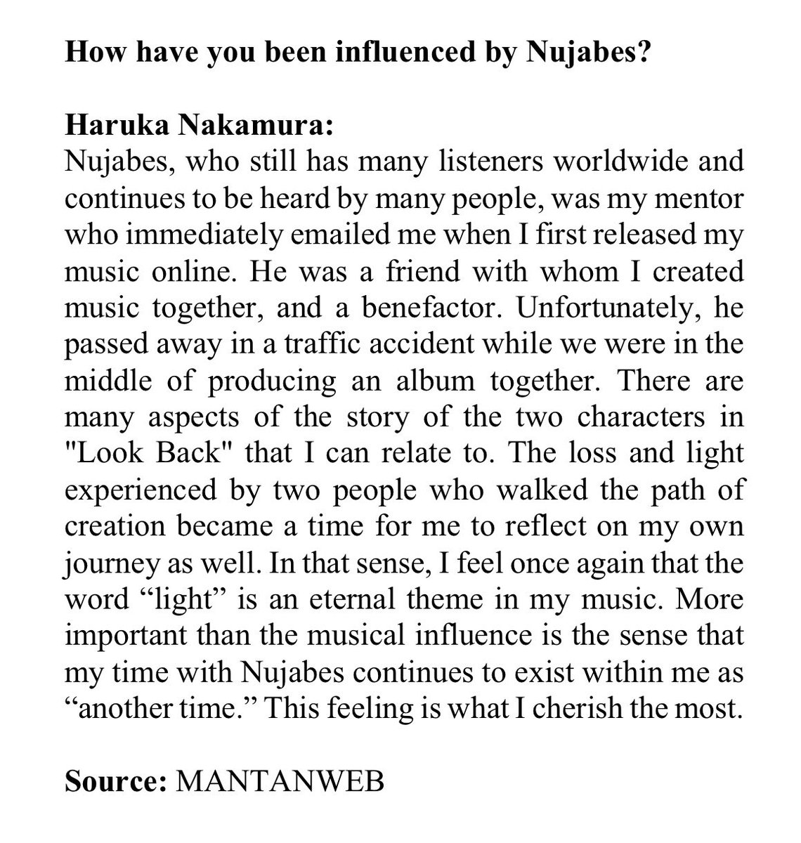 Look Back composer Haruka Nakamura on Nujabes' influence