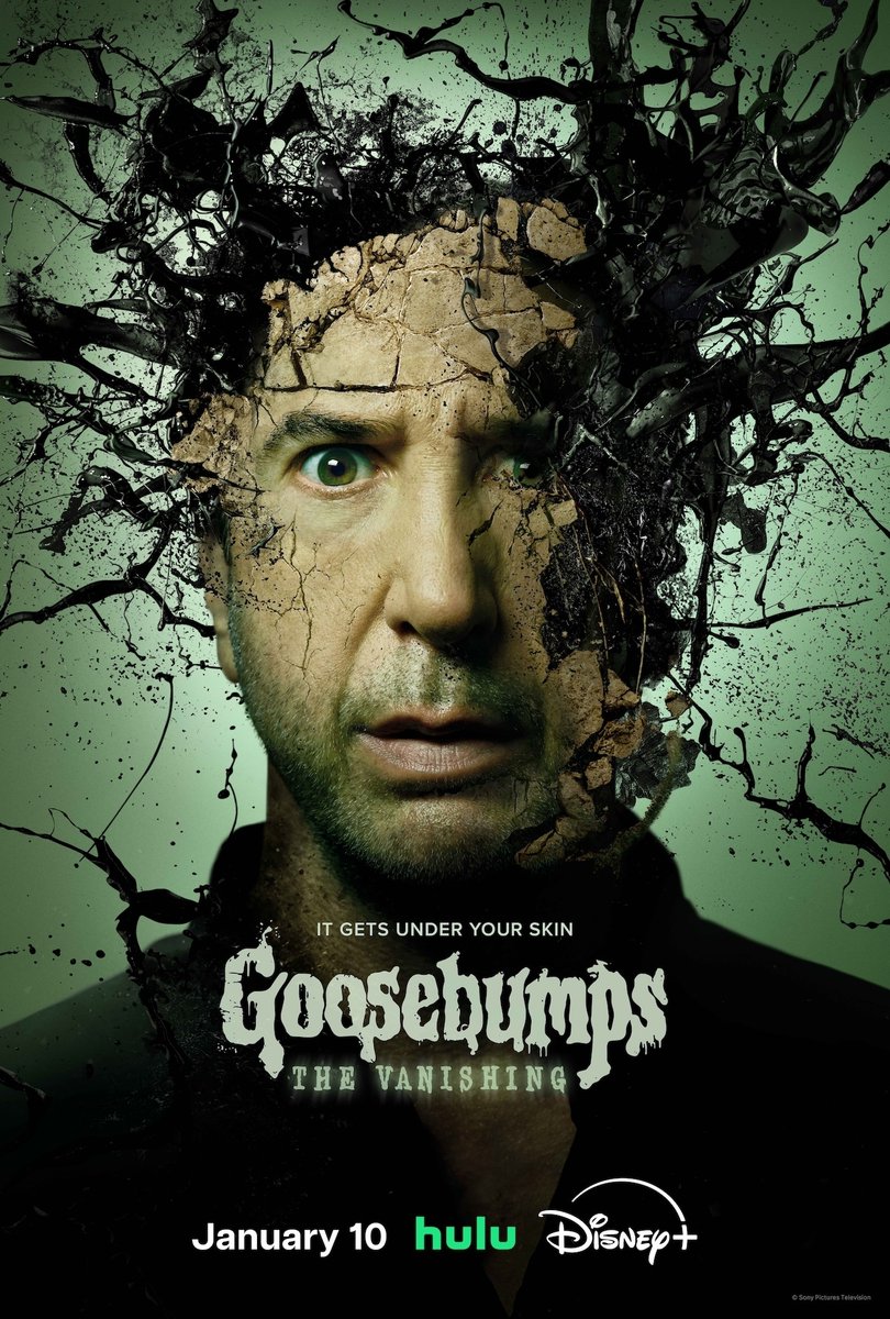 THR's tweet photo. David Schwimmer stars in the all-new poster for the next season of #Goosbumps, titled 'The Vanishing' https://t.co/FdnwHq0L7h