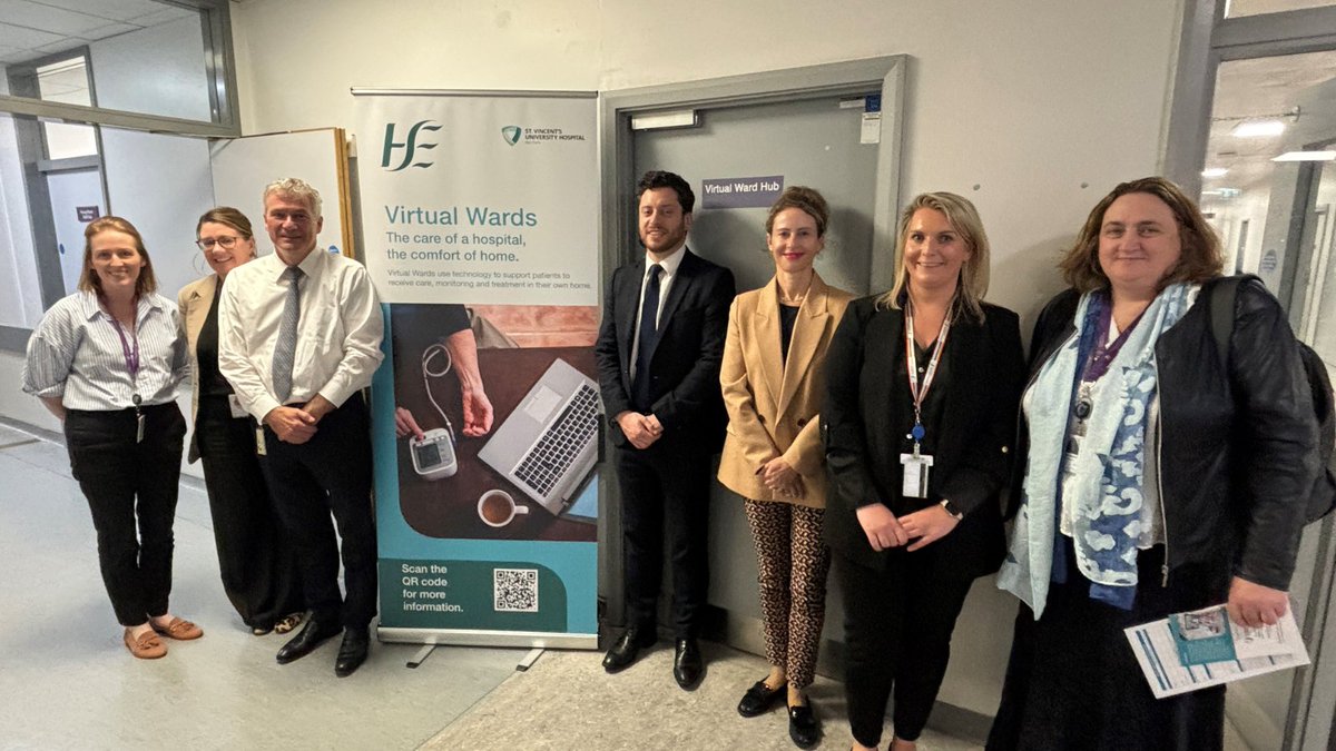 St Vincent's University Hospital (SVUH) (@svuh) on Twitter photo Proud to host Rachel Kenna, Chief Nursing Officer & Robert Watt, Secretary General <a href="/roinnslainte/">Department of Health</a> at SVUH’s Virtual Ward with CEO Prof Michael Keane & our #VirtualWard team. VW is transforming patient care, providing hospital-level care from the comfort of our patients' homes Proud to host Rachel Kenna, Chief Nursing Officer & Robert Watt, Secretary General <a href="/roinnslainte/">Department of Health</a> at SVUH’s Virtual Ward with CEO Prof Michael Keane & our #VirtualWard team. VW is transforming patient care, providing hospital-level care from the comfort of our patients' homes