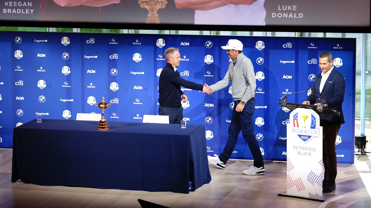 rydercup's tweet photo. Views from our #YearToGo Press Conference! 📸

#RyderCup https://t.co/BTjiSq5H4T