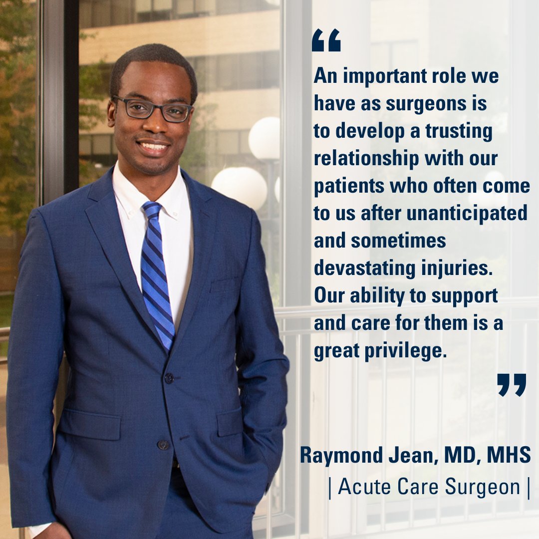 Dedicated? Yes. Empathetic? Also yes. Humble? Absolutely.

It’s a privilege to have surgeons like Raymond Jean, MD, MHS, who are so invested in earning patient trust to give them the best possible care.

#WeAreUMichSurgery