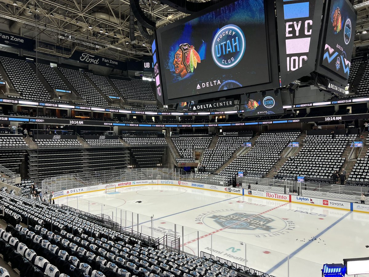 Today will be the day that every #UtahHC fan will remember forever. The eyes of the entire sports world will be on you, so live it up Utah and let’s show them what we’ve got 🗣️🏔️❄️