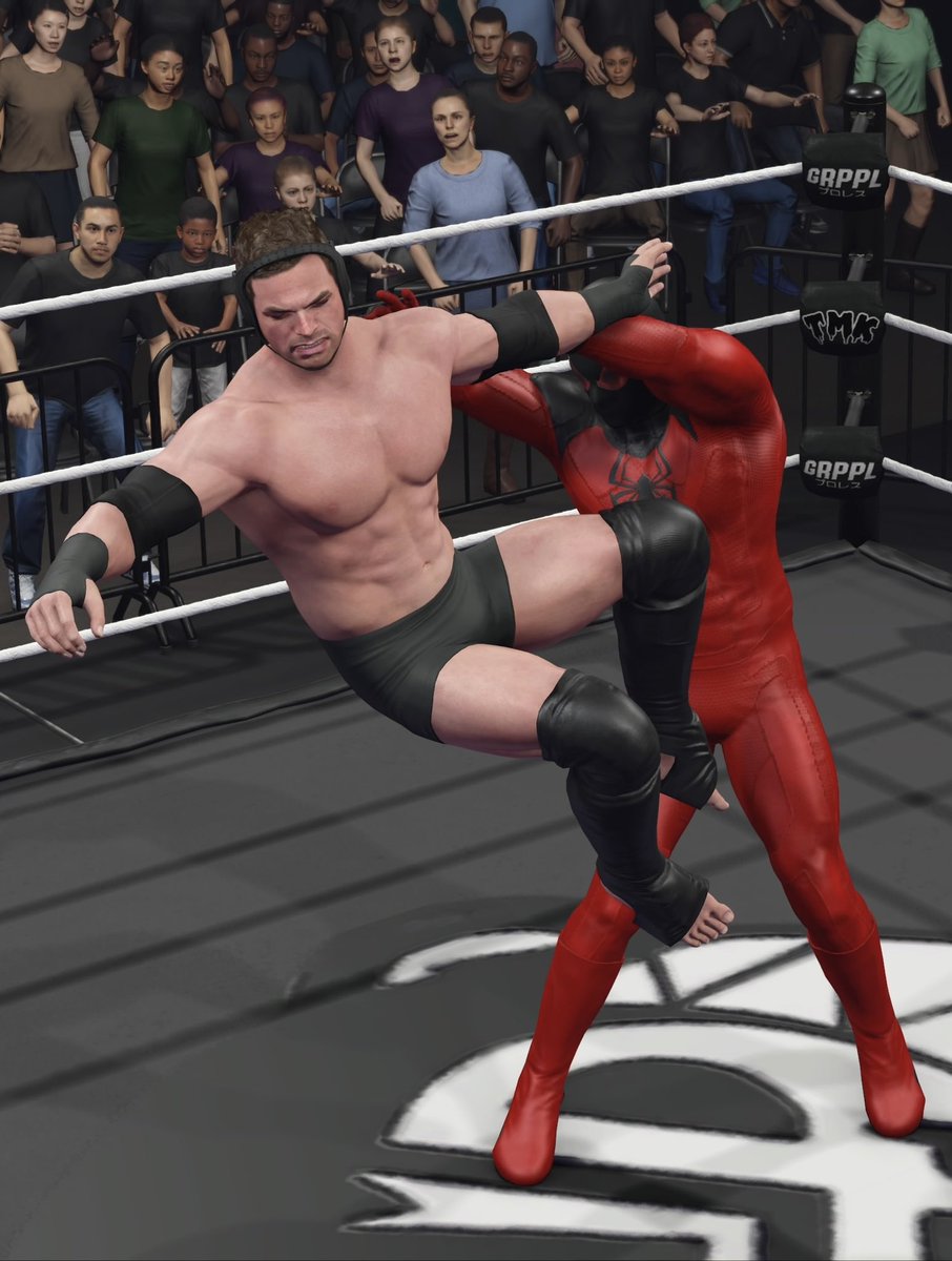 ELIjah_TM2K's tweet photo. Up next for #PITober, we have the uncle and trainer of Elijah, Drew Knight 🕷️ #Halloween #WWE2K24 https://t.co/2NhzSZ7t3b