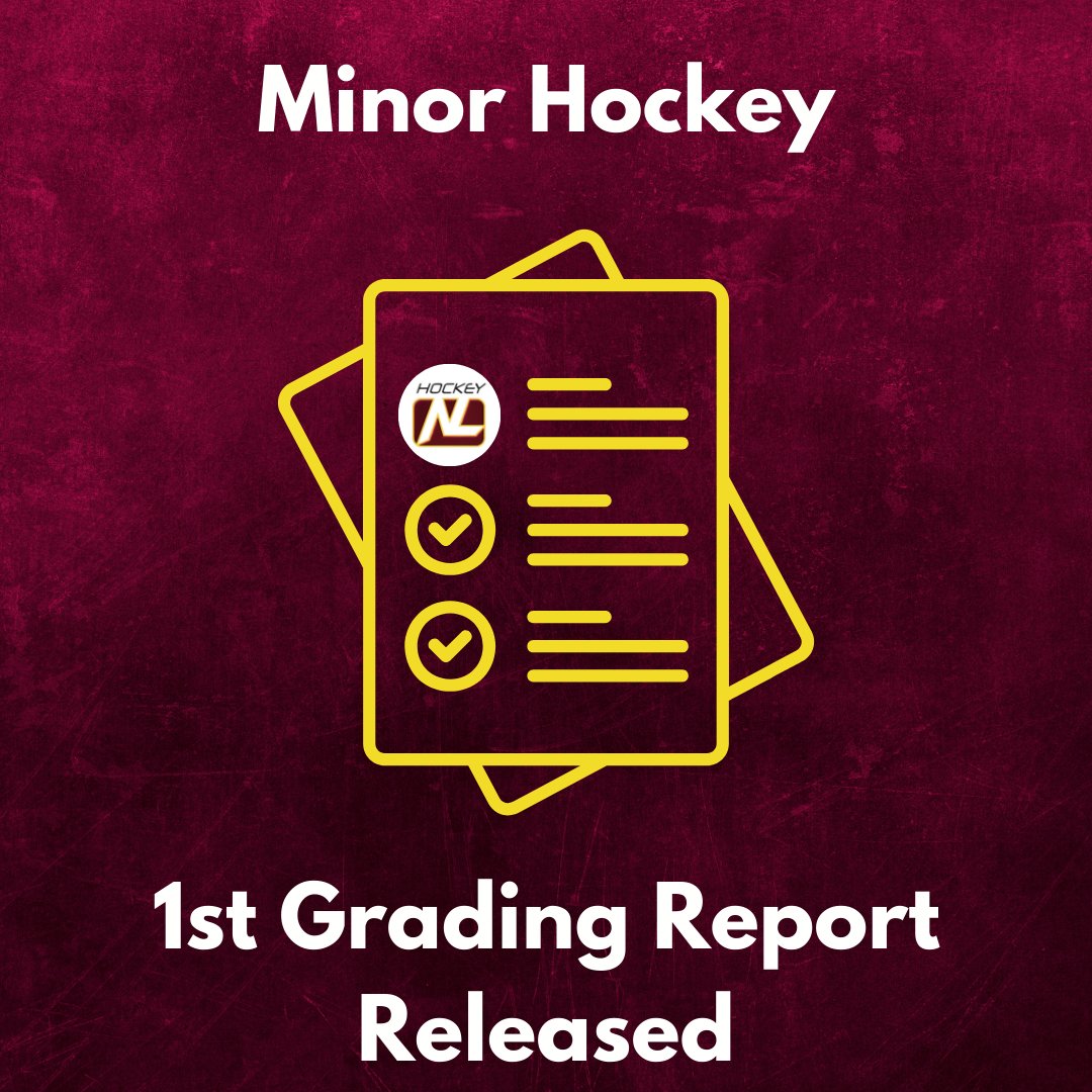 We are pleased to announce the release of the 1st Minor Hockey Grading Report for the 2024-2025 season.
To view the report follow the link hockeynl.ca/tournaments/gr…