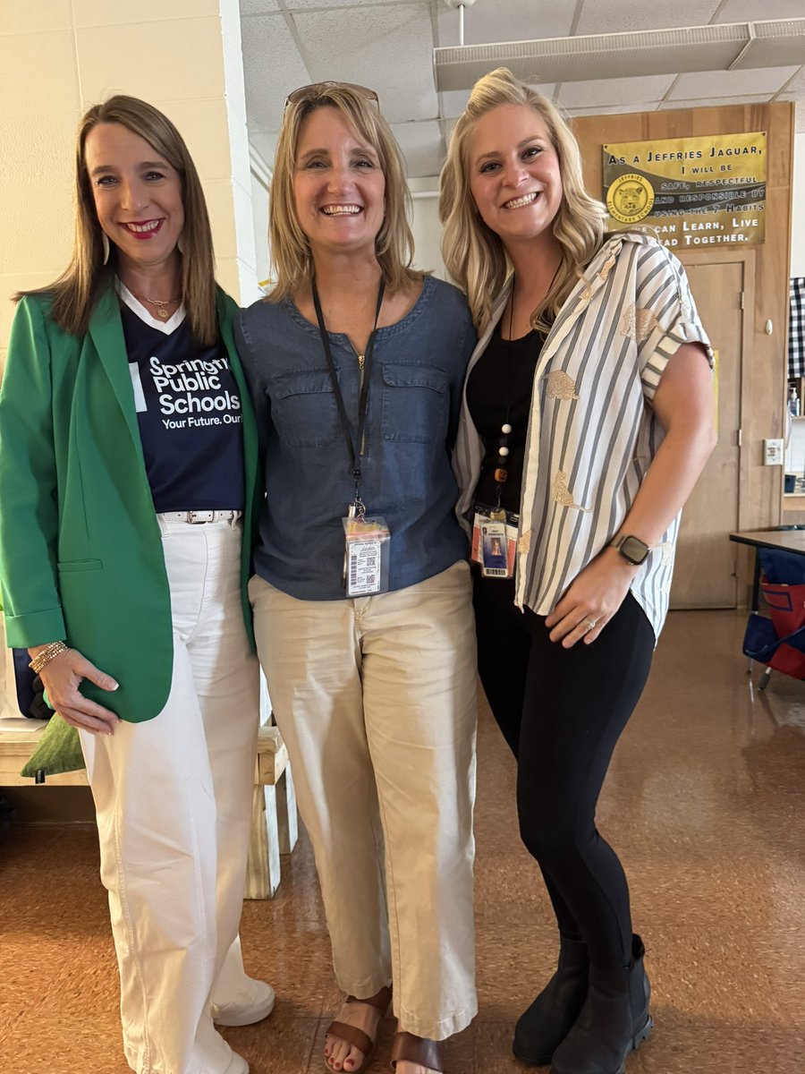 Today we got to celebrate two Jeffries educators, who are selected by their colleagues, who model and live out our district mission each and every day. We are so proud to have Mrs. Martin and Mr. Guffey on our team. #TeacherProud #SPSProud <a href="/officialSPS/">Springfield Public Schools</a>