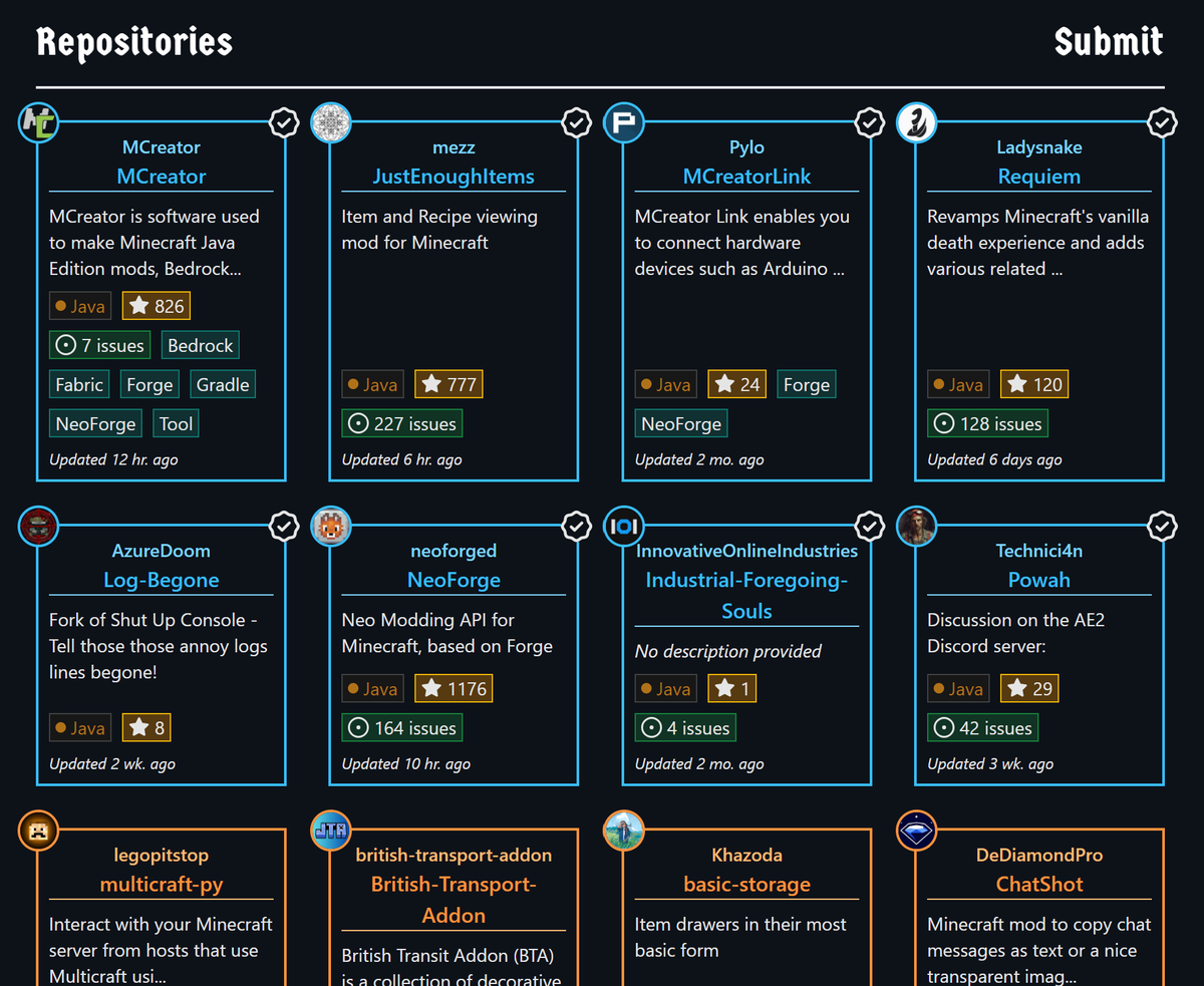 Find all the projects and sponsors at modtoberfest.com/repositories